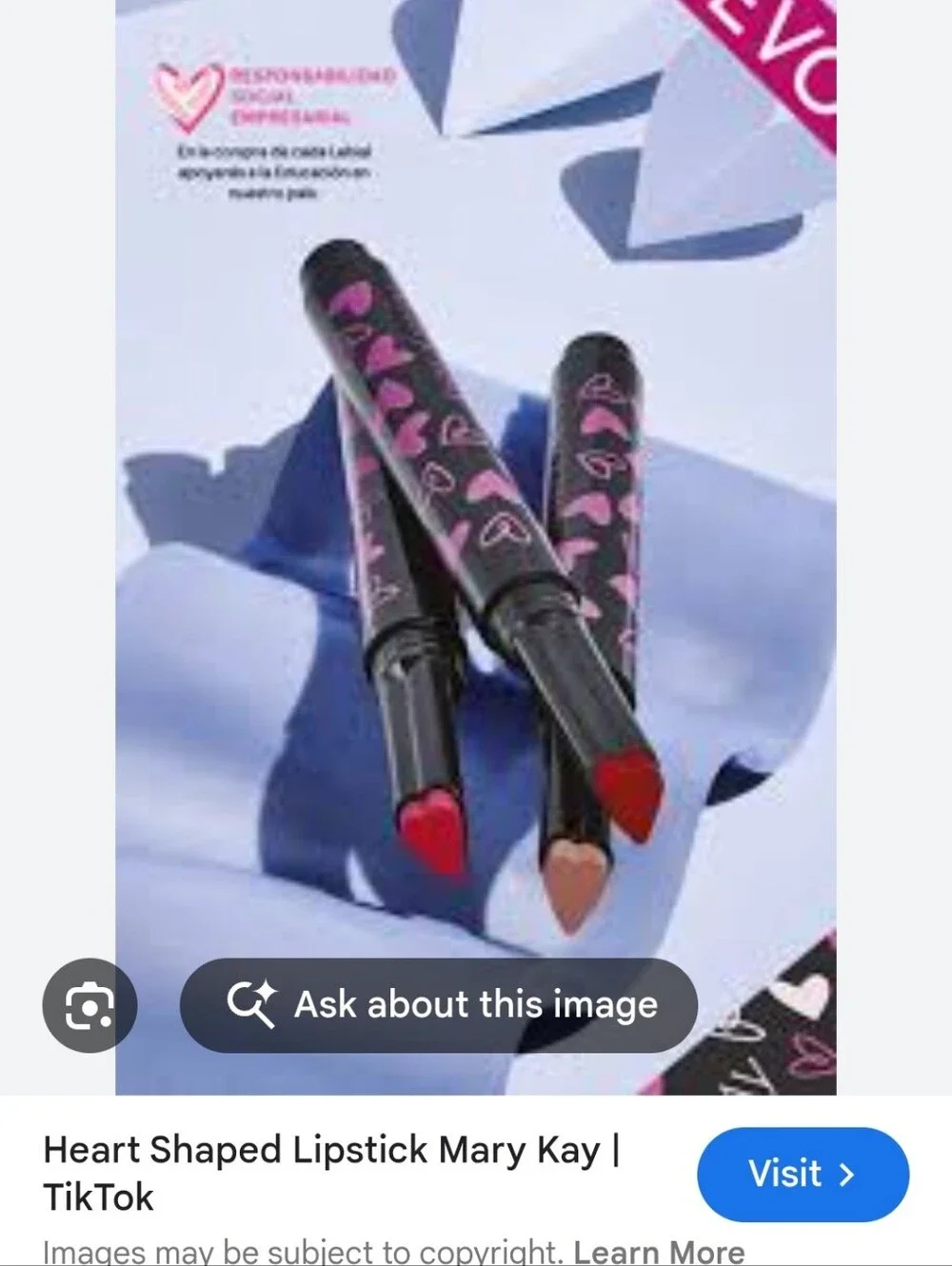 NIB Mary Kay Limited Edition Heart Shaped Lipstick Courageous Pink 179763 0.05oz
